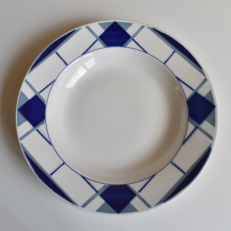 Vintage Deep Plate Digoin & Sarreguemines Efel E (On display at the Osaka store)