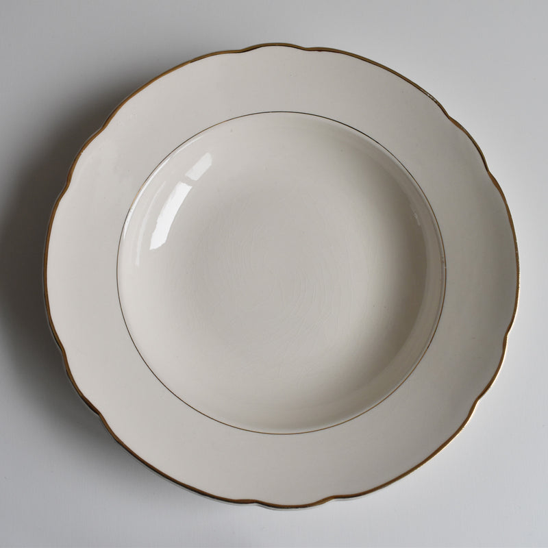 Vintage Deep Plate Villeroy & Boch White A