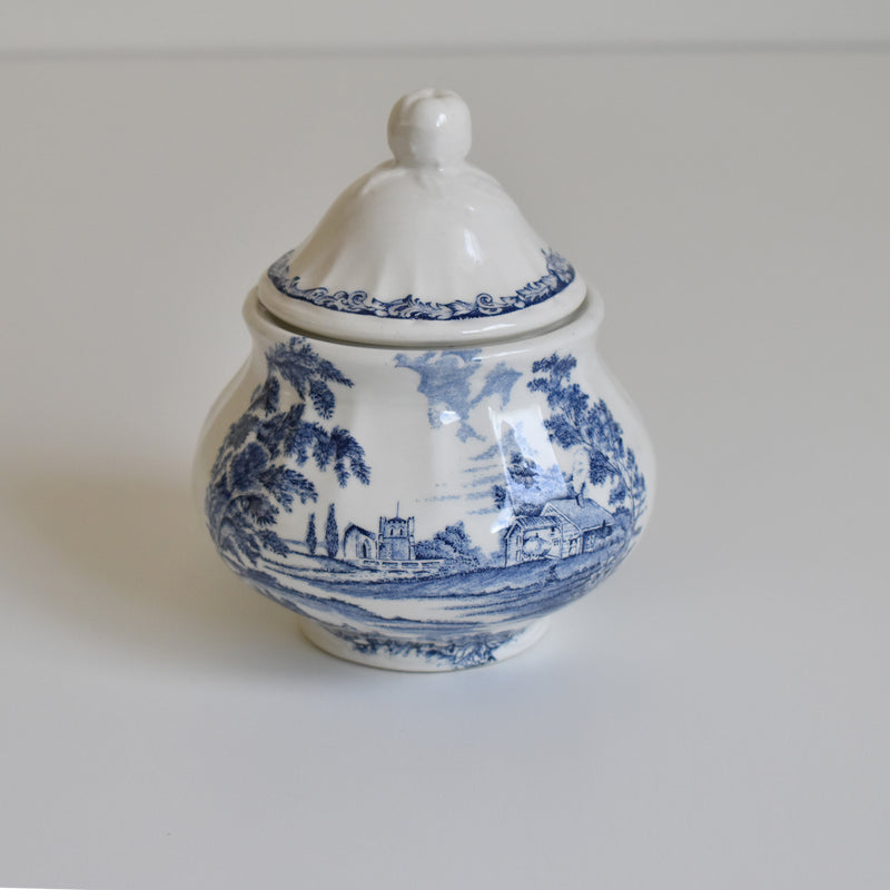 Vintage Sugar Pot, Lunéville, English Style