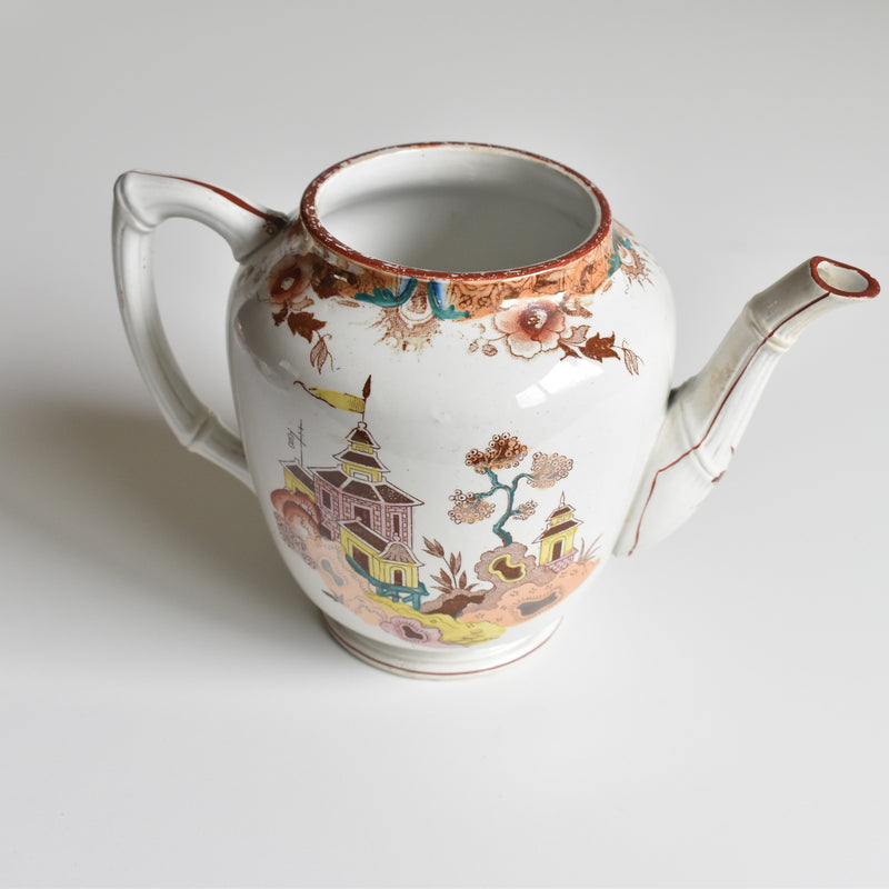 Antique Teapot Sarreguemines Kyoto