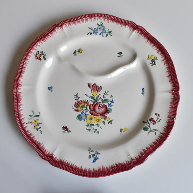 Antique plate Longchamp Olga