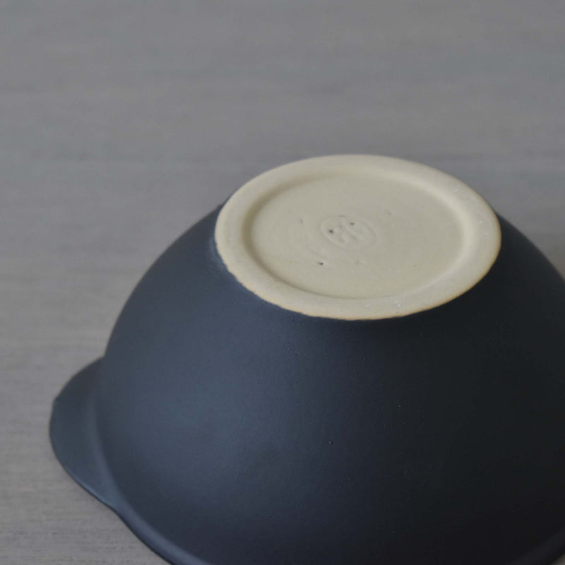 ディゴワン　カフェオレボウル　ブルー　裏ロゴ