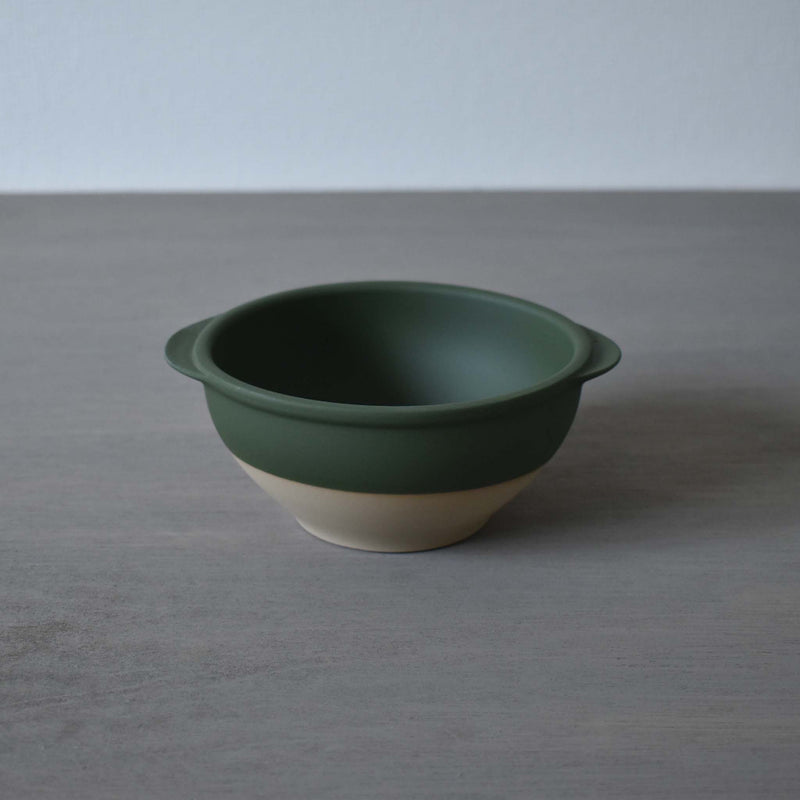 ディゴワン　カフェオレボウル　グリーン　全体　