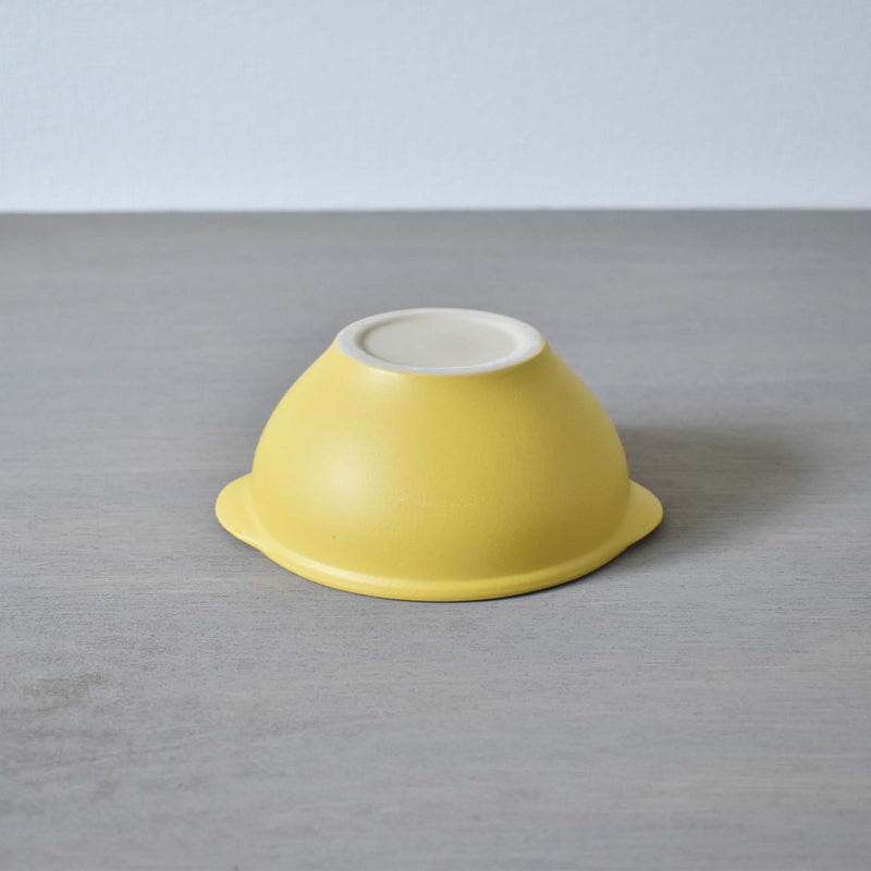 ディゴワン　カフェオレボウル　黄色　裏