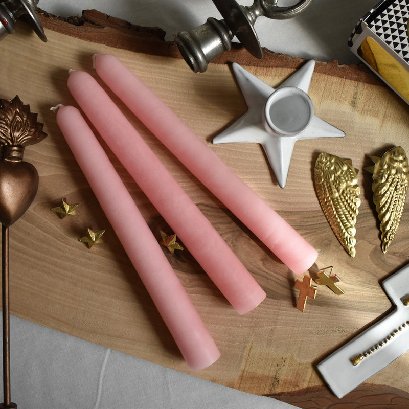 シエルジュコニック　（テーパーキャンドル）　20cm Dragée（ピンク）