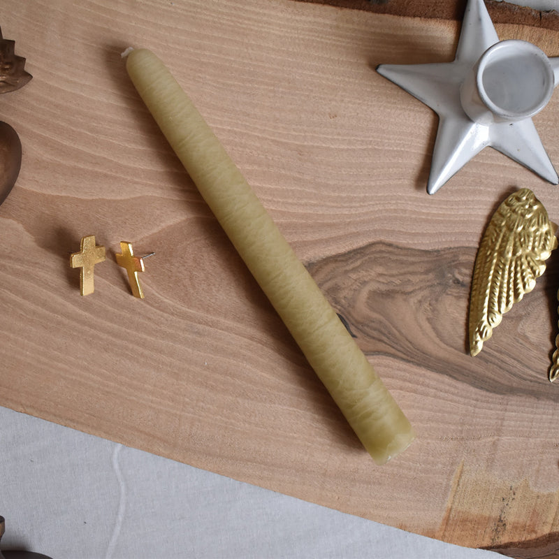 シエルジュコニック　（テーパーキャンドル）　20cm Lin（リネン）