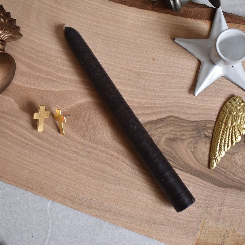 シエルジュコニック　（テーパーキャンドル）　20cm Noir（ブラック）