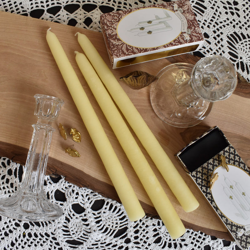 シエルジュコニック　（テーパーキャンドル）　30cm Jaune Pastel
