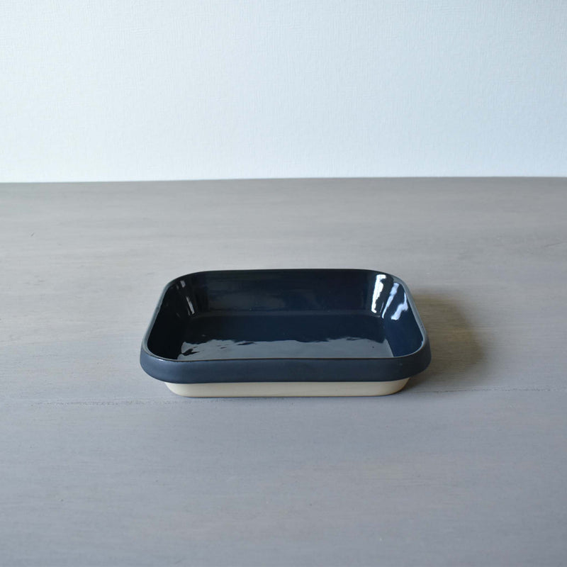 ディゴワン　グラタン皿　ブルーニュイ　横