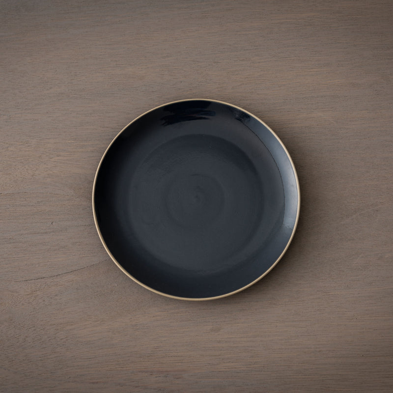 ディゴワン　デザート皿　ダークブルー　上