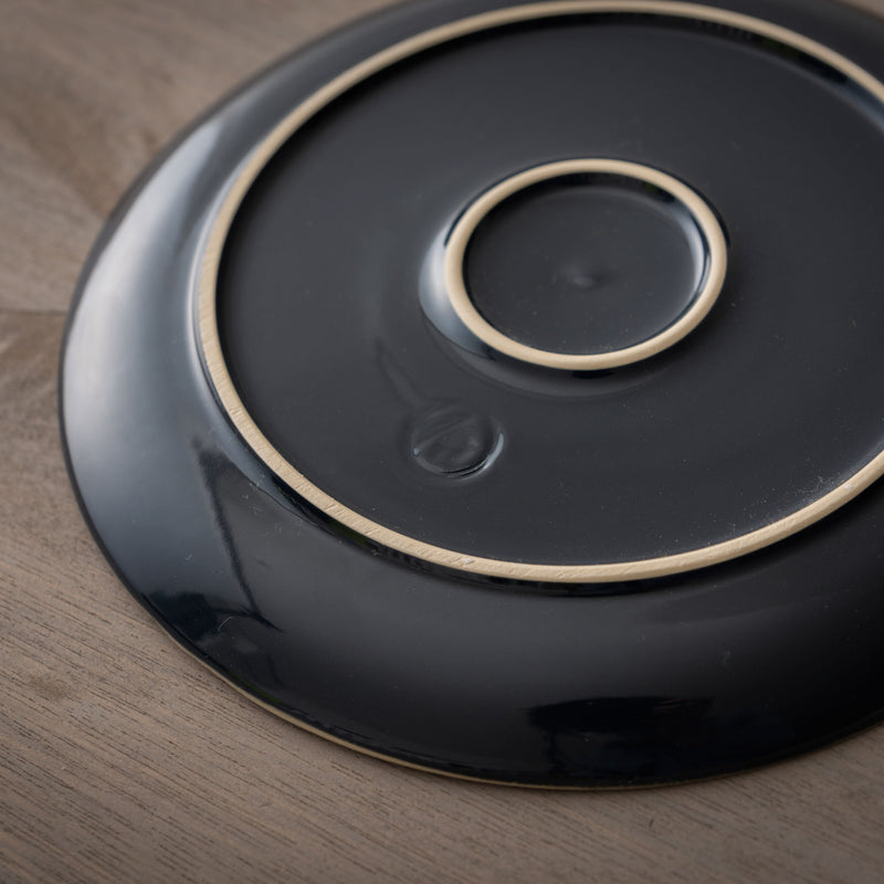 ディゴワン　ディナープレート　ダークブルー　裏