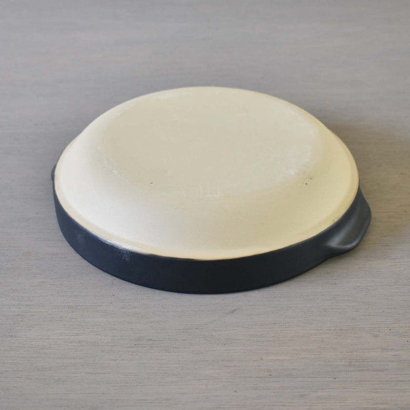 ディゴワン　グラタン皿　ラウンド　ブルーニュイ　裏