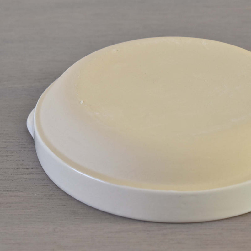 ディゴワン　グラタン皿　ラウンド　ブラン　ディテール