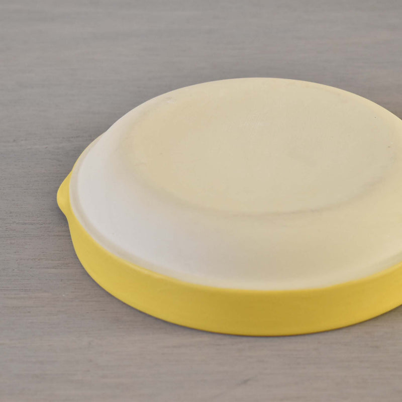 ディゴワン　グラタン皿　ラウンド　イェロー　ディテール