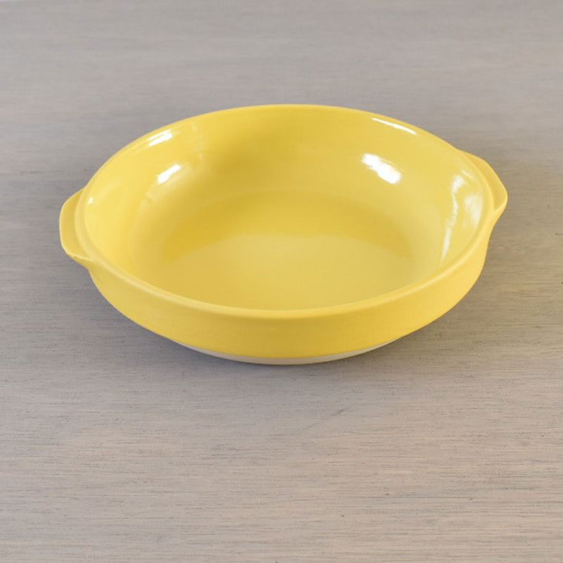 ディゴワン　グラタン皿　ラウンド　イェロー　