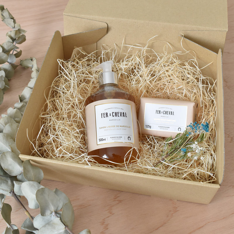 ギフトセット　フレグランスソープ＆リキッドソープ　オリーブブロッサム