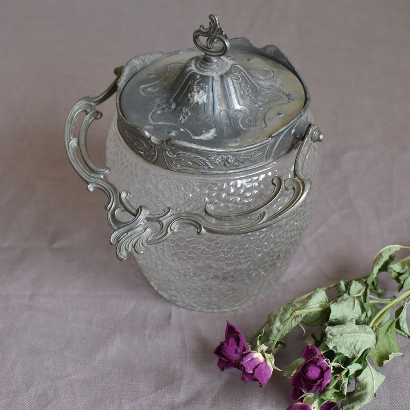 ガラス　ビスケットジャー　B