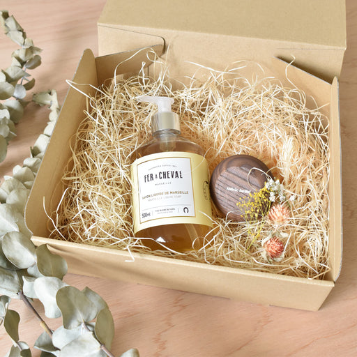 ギフトセット　リキッドソープ　ボディブラシュ　ホワイトティー＆ユズ