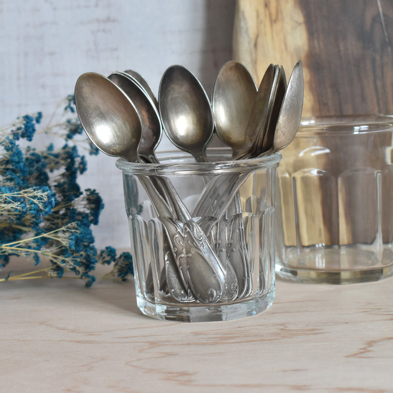 ガラス　ヴィンテージ　ジャムポット　375