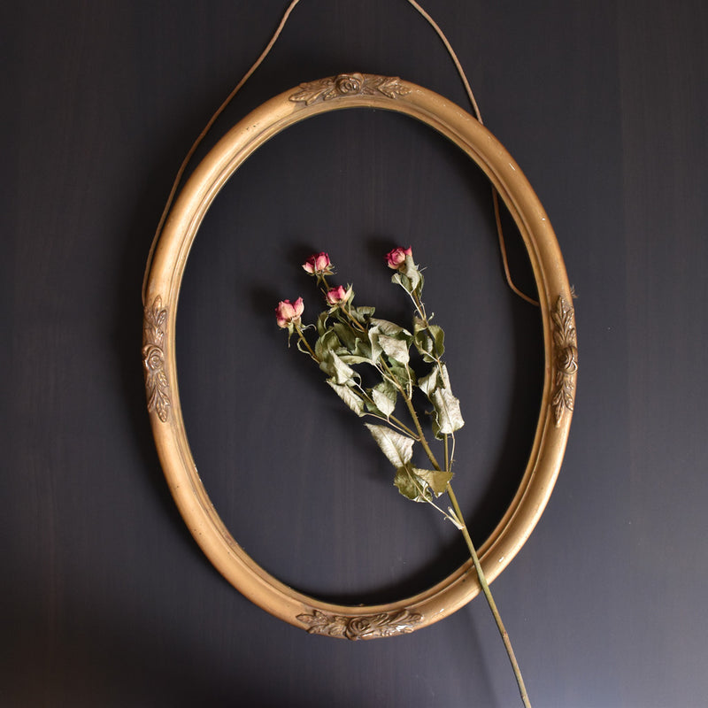 Antique Frame Oval Rose