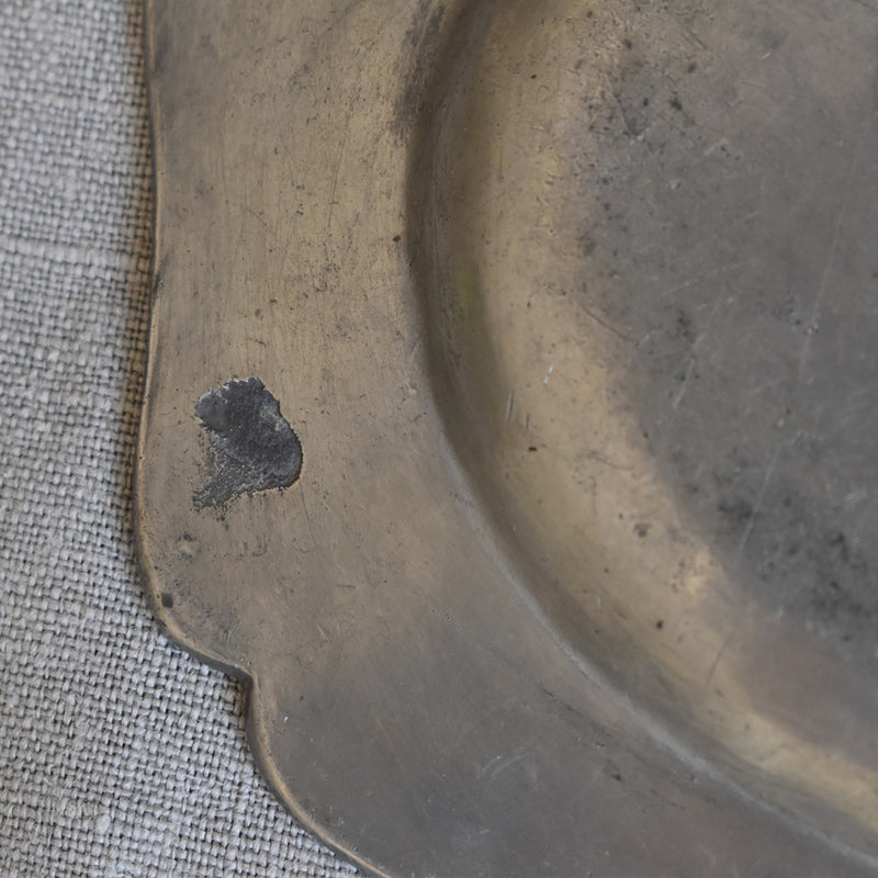 ピューター　オーヴァル型プレート