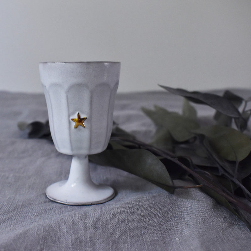 脚付きカップ  "Etoile Or"