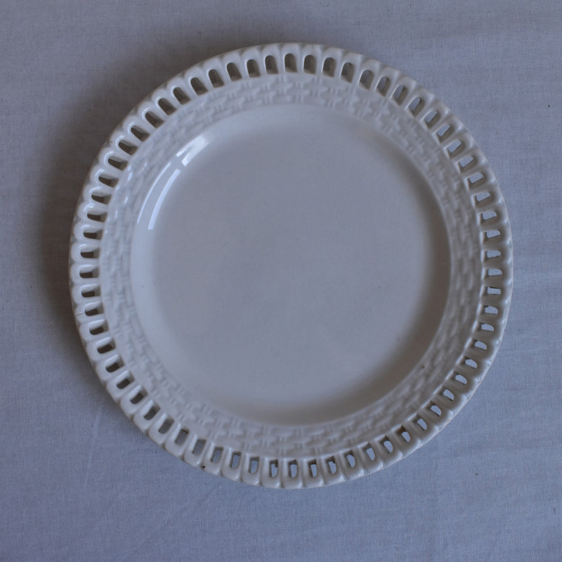 Antique Dessert Plate - U&C Sarreguemines "Panier D"