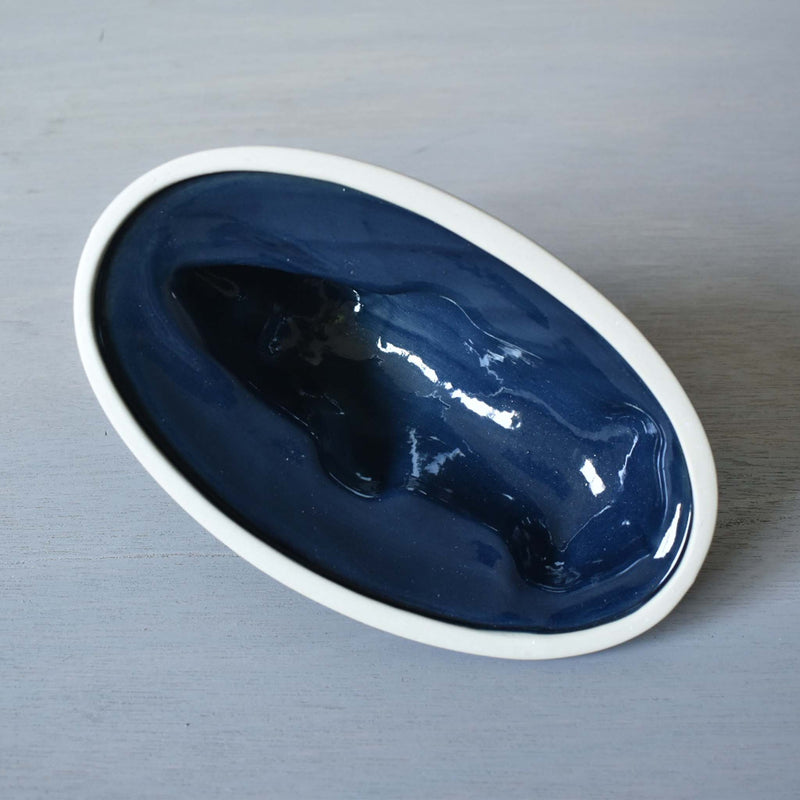 ディゴワン　テリーヌ　イノシシ　ブルー　ふた裏