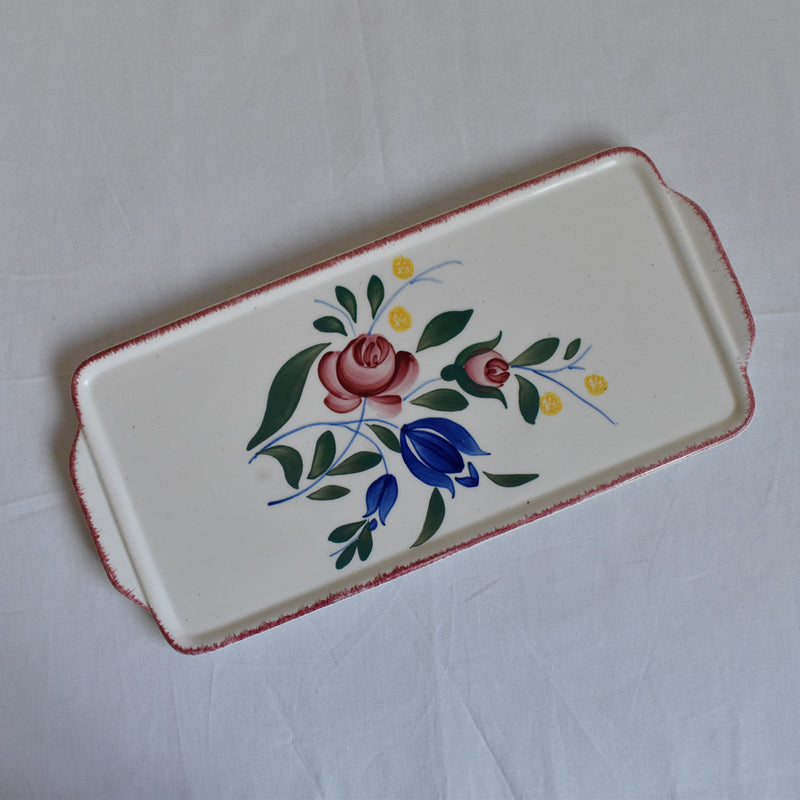 Vintage Cake Plate Luneville Bagatelle