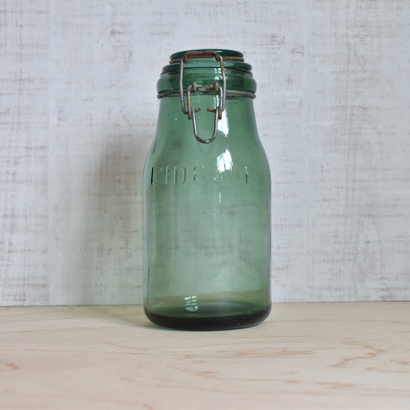 ヴィンテージ  ガラス　容器 L'ideal B