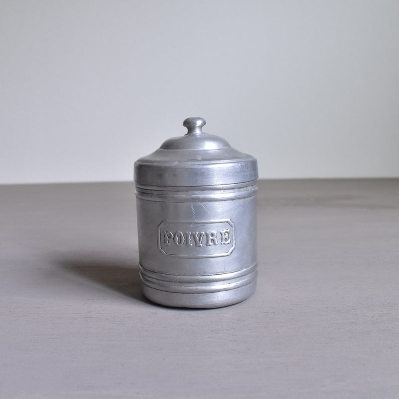 Vintage Aluminum Container - Poivre