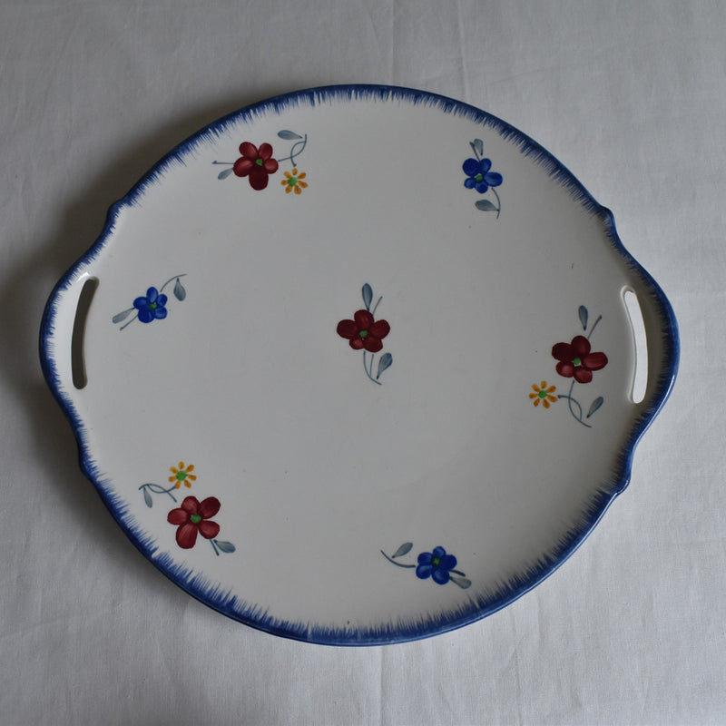 Vintage Cake Plate, Digoin & Sarreguemines, Mary Lou