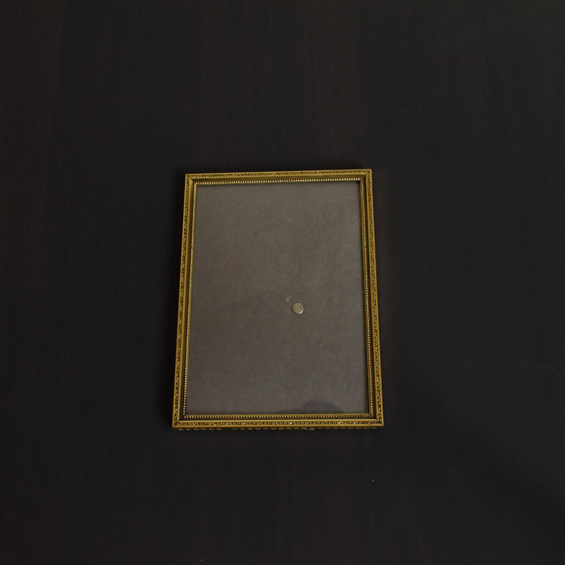 Vintage Photo Frame, Metal, Gold Color