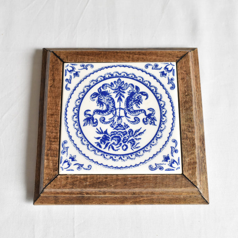 Vintage Tile Trivet - Gien