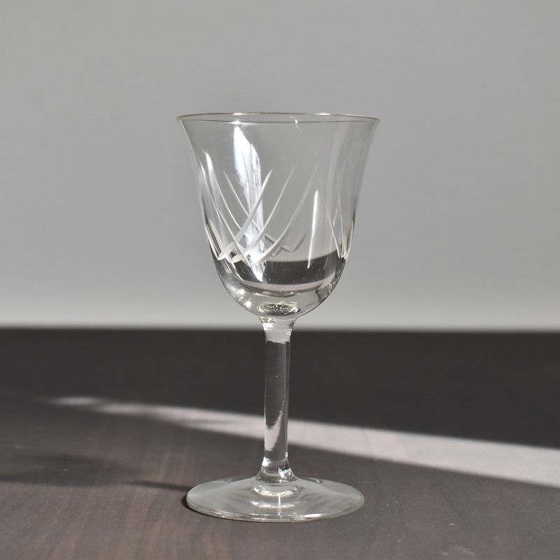 Vintage Glass with Stem - C
