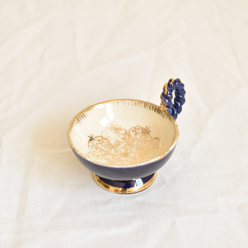 フランスヴィンテージ　ミニカップ  ドラサンヴァル　ブルー 　C