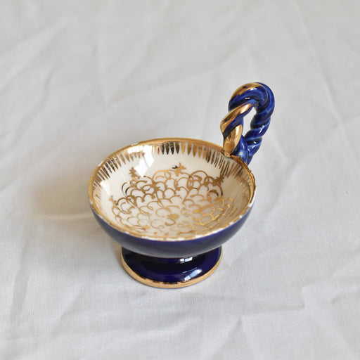 フランスヴィンテージ　ミニカップ  ドラサンヴァル　ブルー 