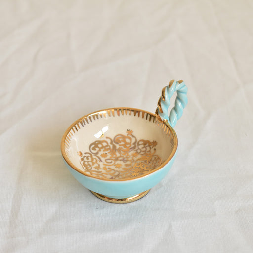 フランスヴィンテージ　ミニカップ  ドラサンヴァル　ライトブルー 