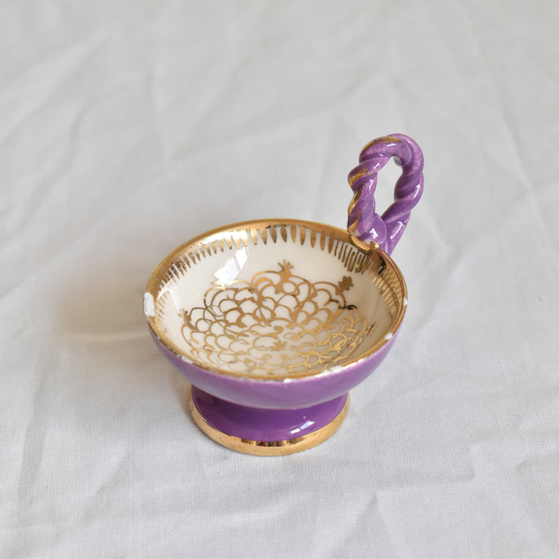 フランスヴィンテージ　ミニカップ  ドラサンヴァル　パープル 