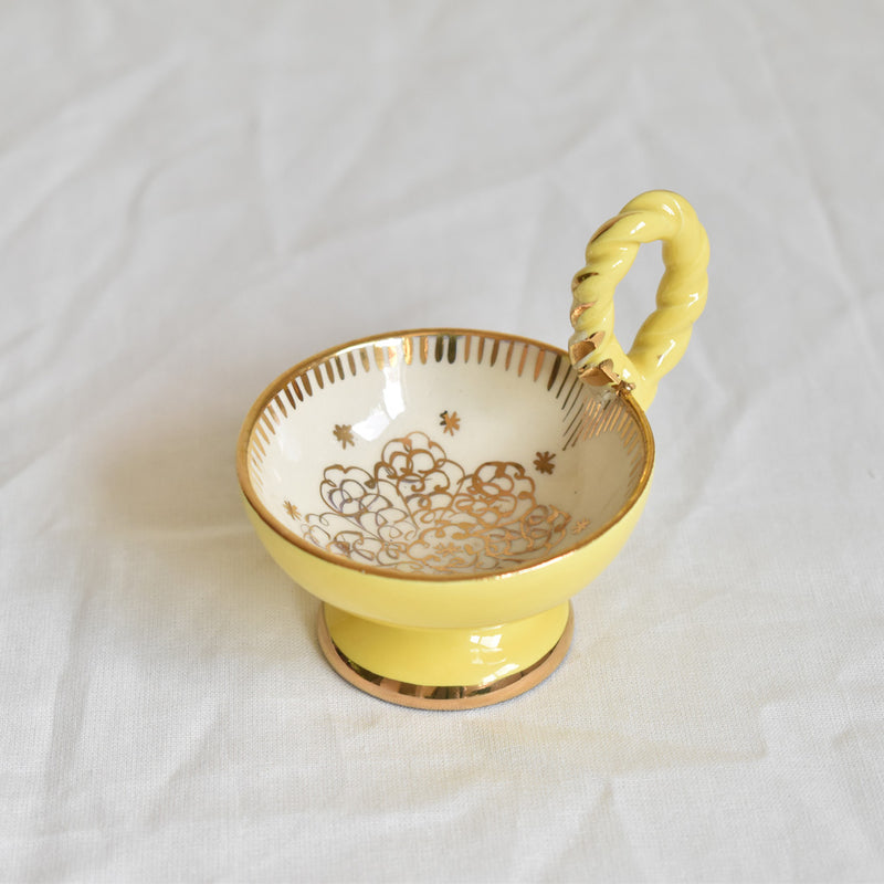 フランスヴィンテージ　ミニカップ  ドラサンヴァル　イェロー