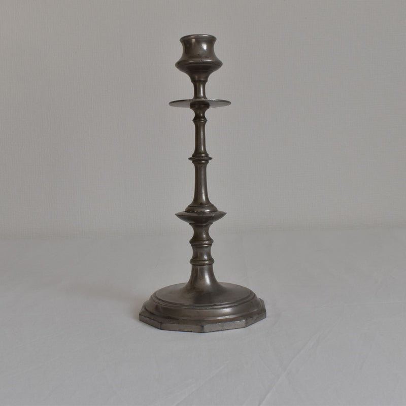 ヴィンテージ　ピューター&アイアン　キャンドルホルダー