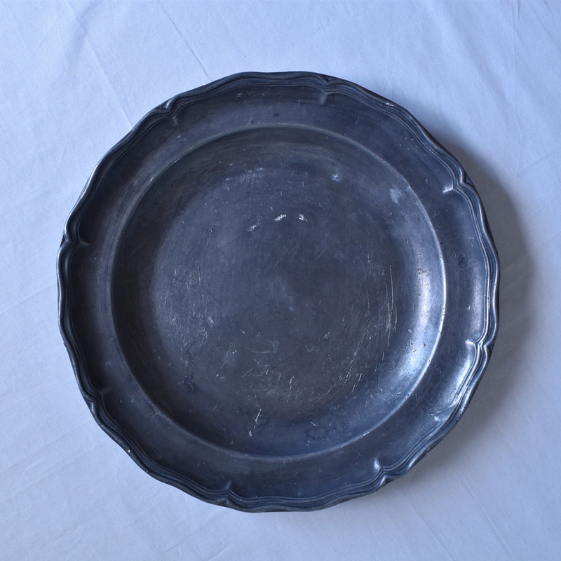 Pewter Round Plate