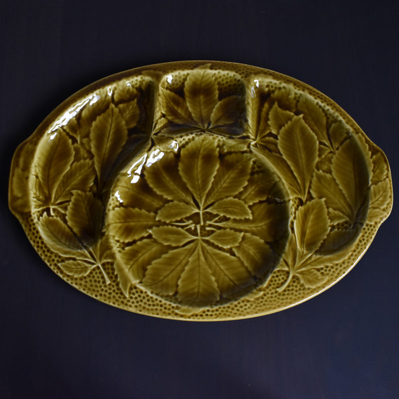 Vintage Oval Plate Gien Barbotine