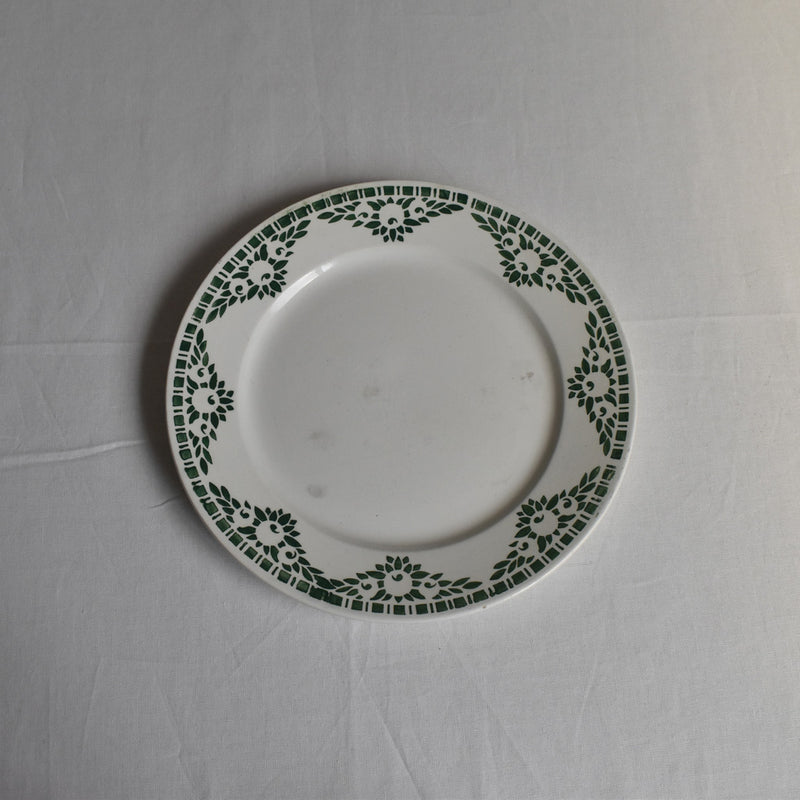 Vintage Dessert Plate Digoin & Sarreguemines Mandarin