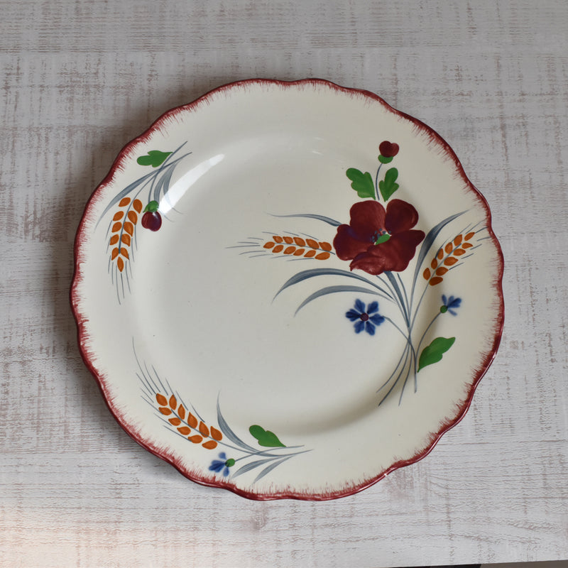 Vintage Plate - Sarreguemines Messidor A