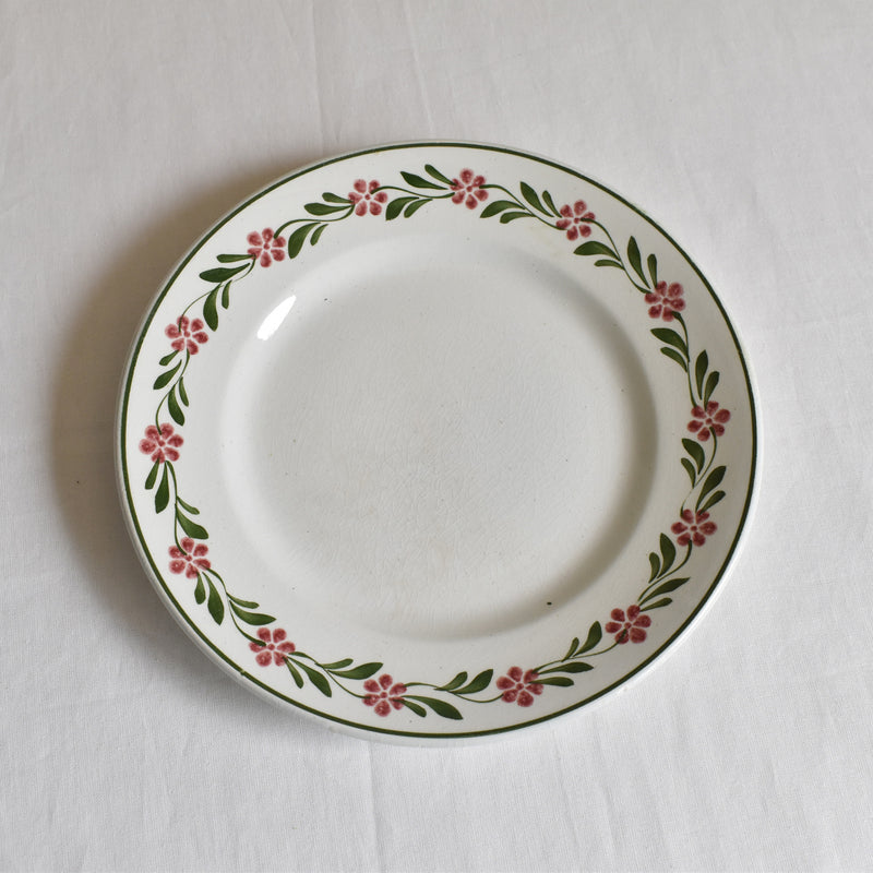 Vintage dessert plate Saint Amand Guirlande fleur A