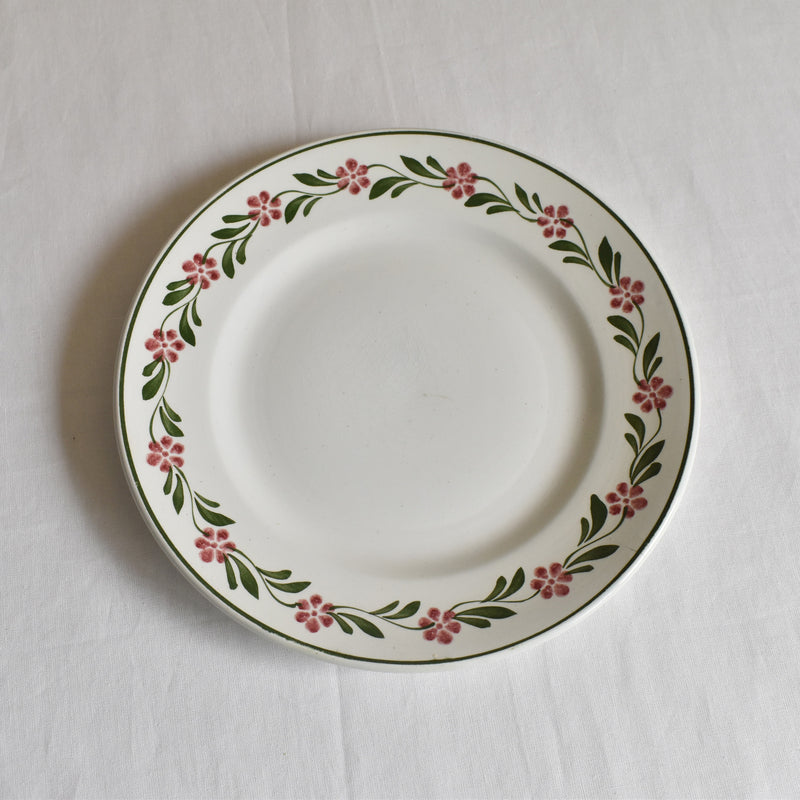 Vintage Dessert Plate, Saint-Amand, Guirlande Fleur B
