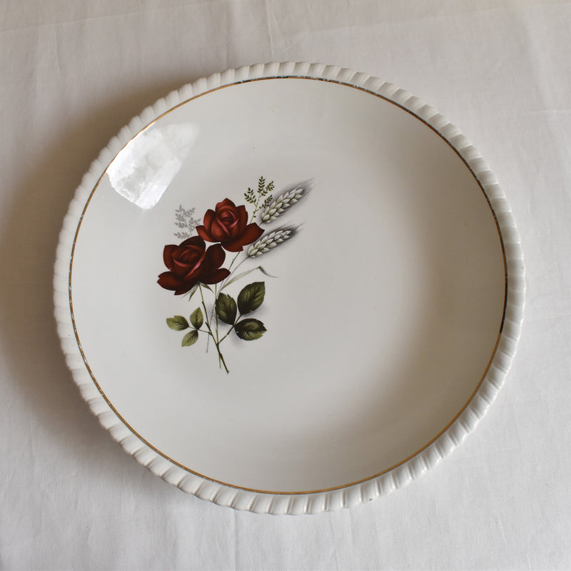 Vintage Deep Dish K&G Luneville Badonviller Rose