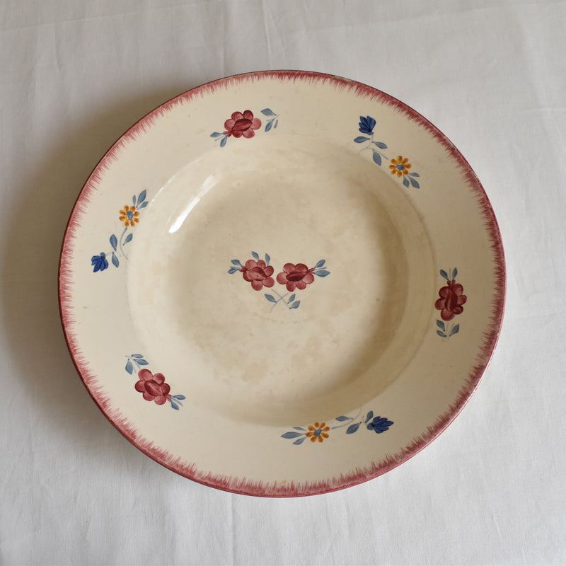 Vintage Large Deep Plate FF (Pexonne) Maryvonne
