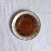 フランスヴィンテージ　カップソーサー　ブラウン